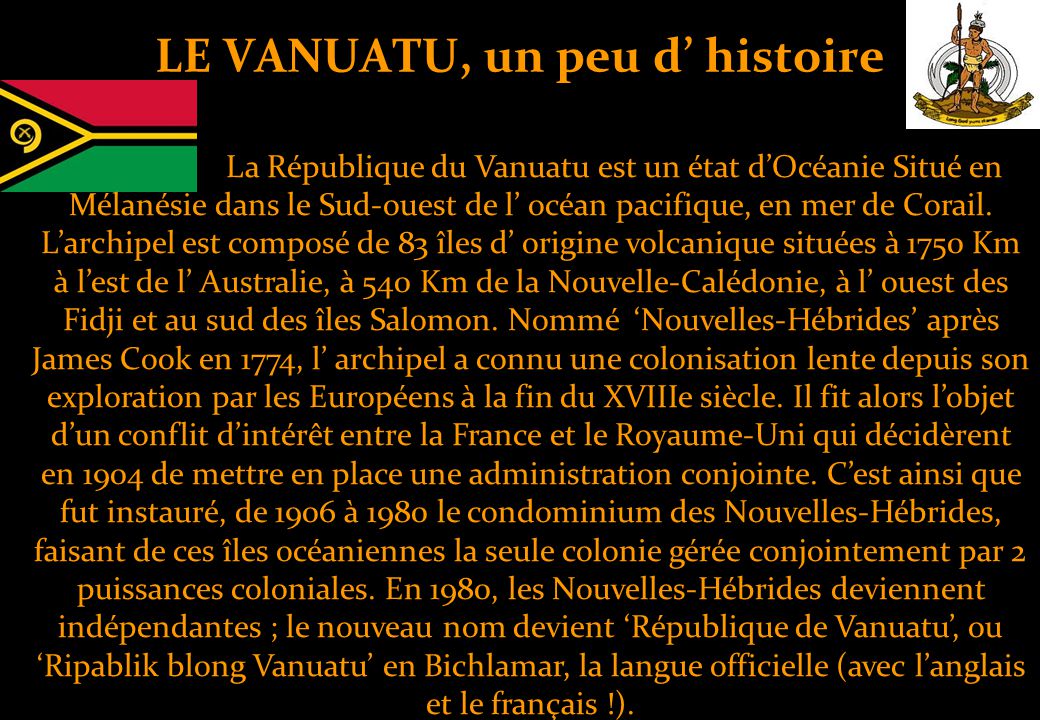 histoire de vanuatu